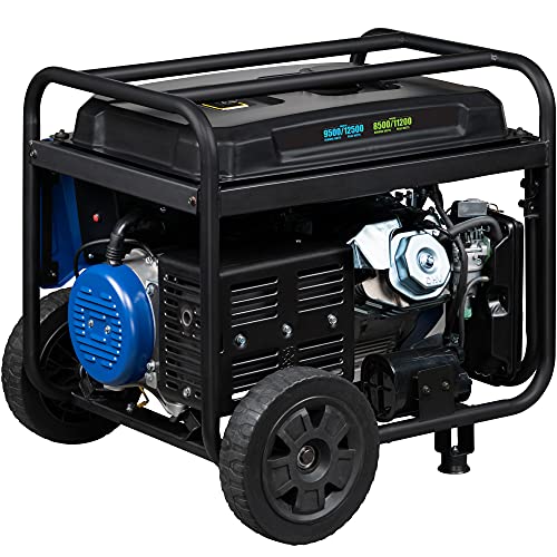 alimox Outdoor Power Equipment 12500 Peak Watt Dual Fuel Home Backup Portable Generator, Remote Electric Start, Transfer Switch Ready, Gas and Propane Powered, CO Sensor