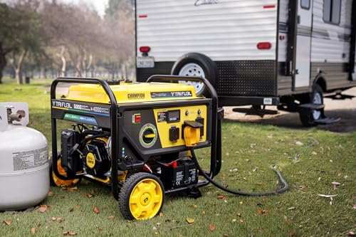 5000-Watt Electric Start Tri Fuel RV Ready Portable Generator with CO Shield