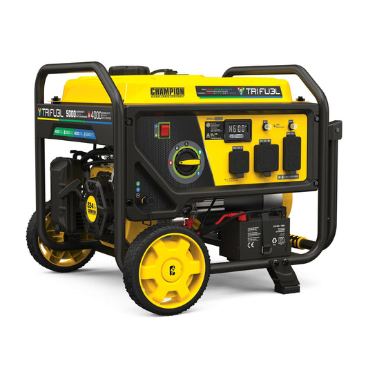 5000-Watt Electric Start Tri Fuel RV Ready Portable Generator with CO Shield