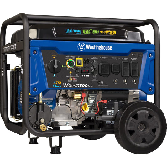 alimox Outdoor Power Equipment 14500 Peak Watt Tri-Fuel Home Backup Portable Generator, Remote Electric Start, Transfer Switch Ready, Gas, Propane, and Natural Gas Powered