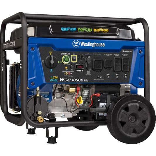 alimox Outdoor Power Equipment 13500 Peak Watt Tri-Fuel Home Backup Portable Generator, Remote Electric Start, Transfer Switch Ready, Gas, Propane, and Natural Gas Powered