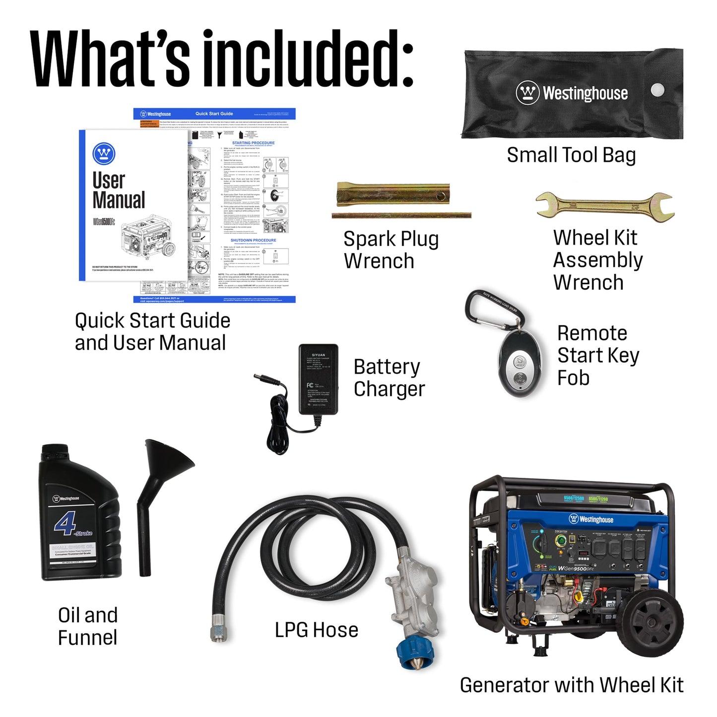 alimox Outdoor Power Equipment 12500 Peak Watt Dual Fuel Home Backup Portable Generator, Remote Electric Start, Transfer Switch Ready, Gas and Propane Powered, CO Sensor